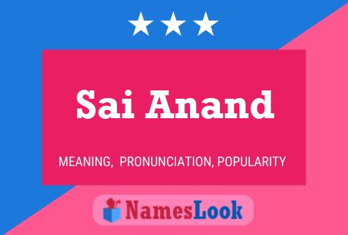 Sai Anand Namensposter