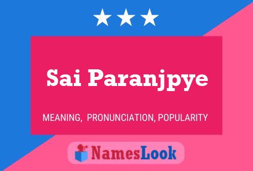 Sai Paranjpye Namensposter