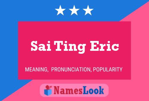 Sai Ting Eric Namensposter