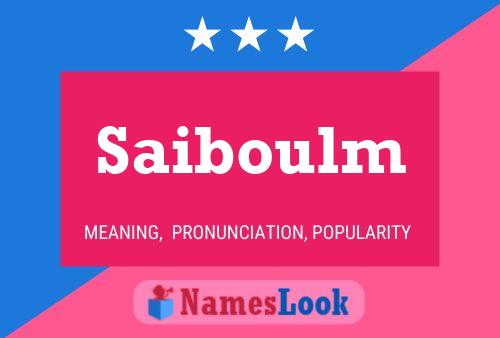 Saiboulm Namensposter