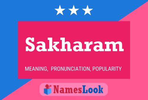 Sakharam Namensposter