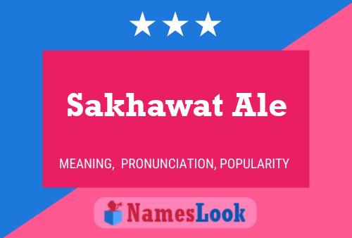 Sakhawat Ale Namensposter