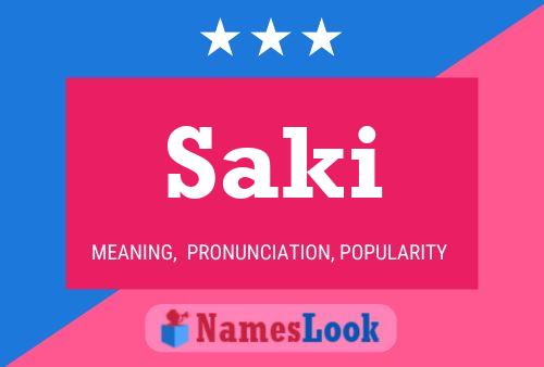 Saki Namensposter