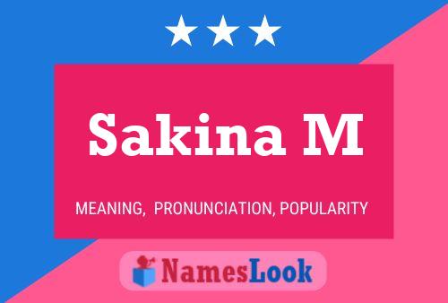 Sakina M Namensposter