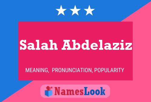 Salah Abdelaziz Namensposter