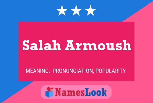 Salah Armoush Namensposter