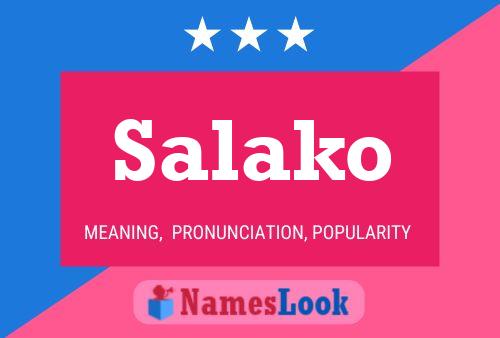 Salako Namensposter