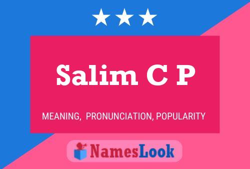 Salim C P Namensposter