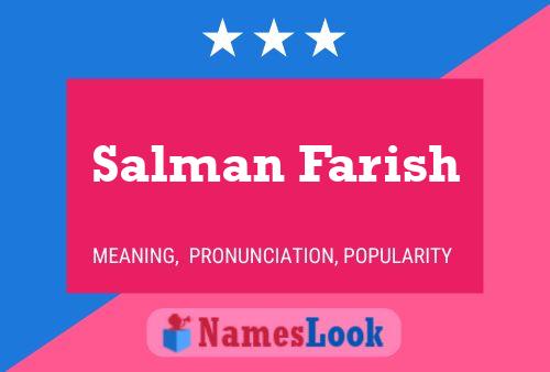 Salman Farish Namensposter