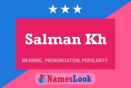 Salman Kh Namensposter