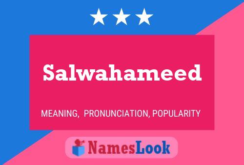 Salwahameed Namensposter