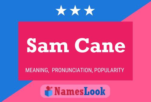 Sam Cane Namensposter