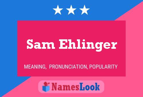 Sam Ehlinger Namensposter