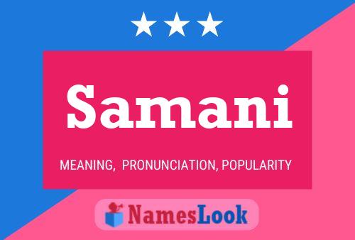 Samani Namensposter