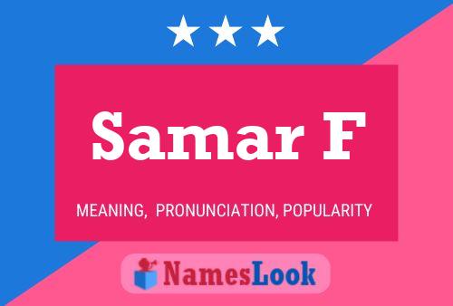 Samar F Namensposter