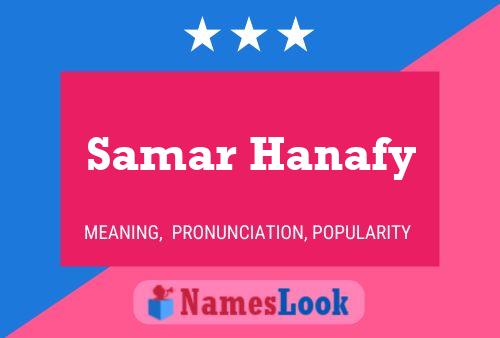 Samar Hanafy Namensposter