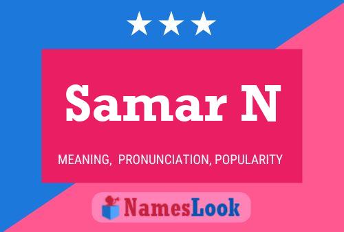 Samar N Namensposter