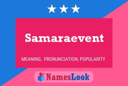 Samaraevent Namensposter