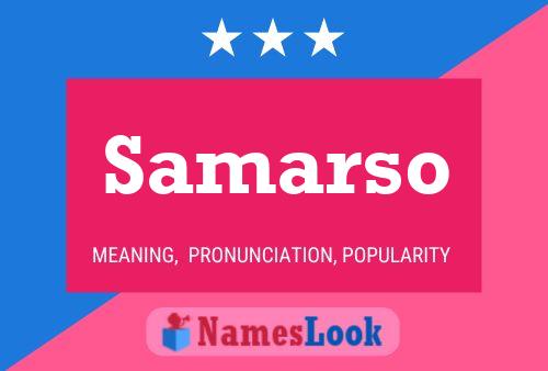 Samarso Namensposter