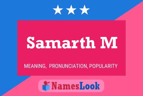 Samarth M Namensposter