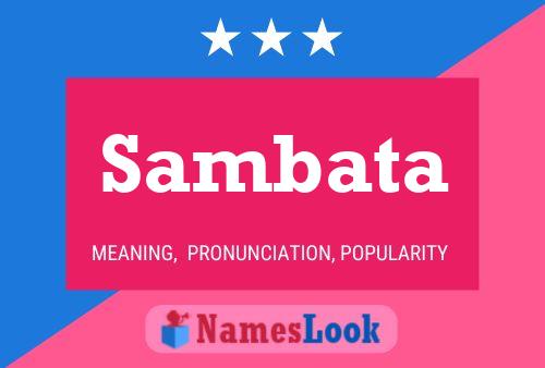 Sambata Namensposter