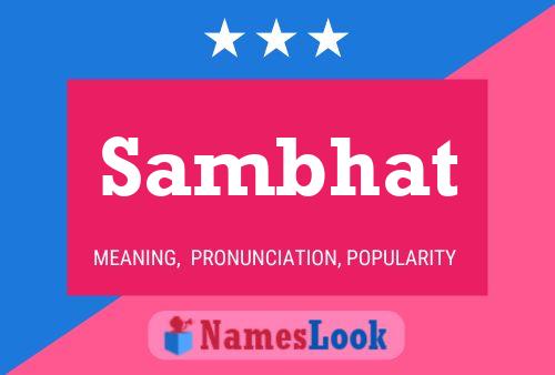 Sambhat Namensposter