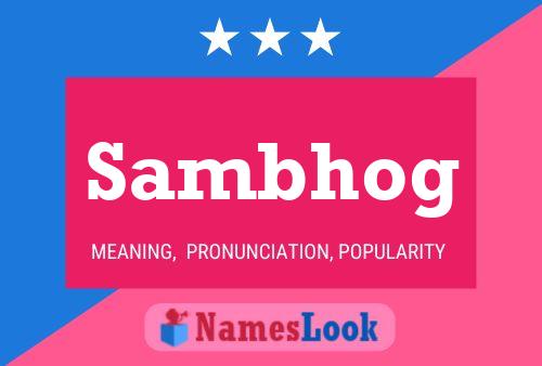 Sambhog Namensposter