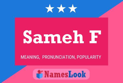 Sameh F Namensposter