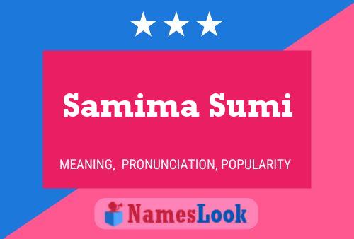 Samima Sumi Namensposter