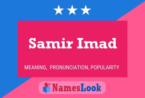 Samir Imad Namensposter