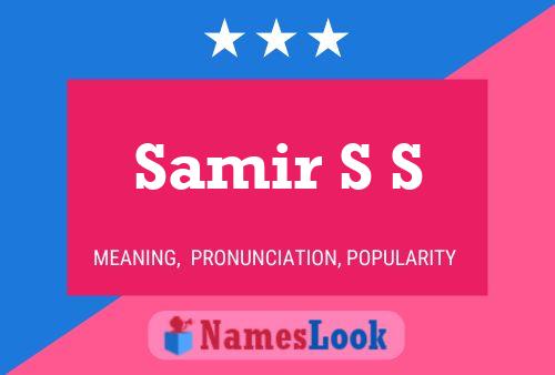 Samir S S Namensposter