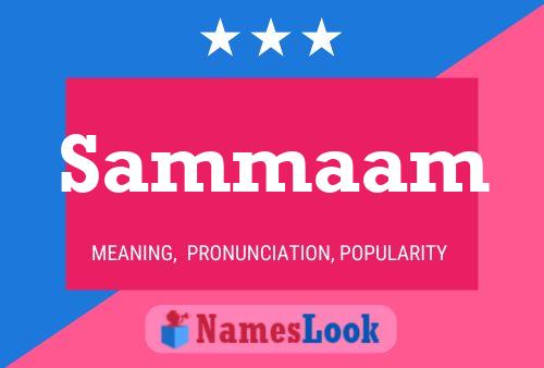 Sammaam Namensposter