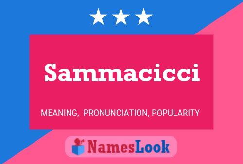 Sammacicci Namensposter