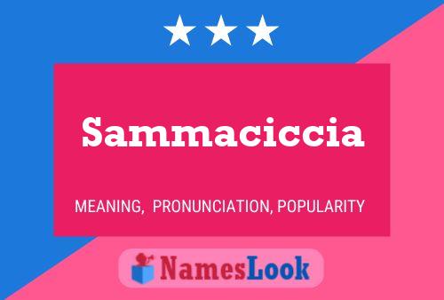 Sammaciccia Namensposter