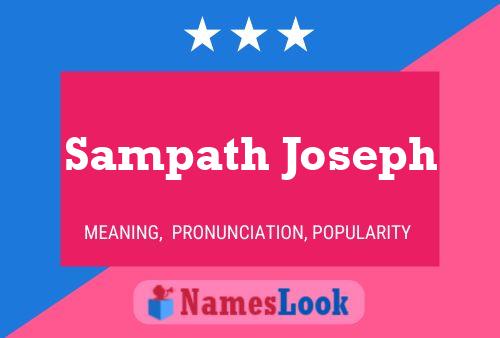 Sampath Joseph Namensposter