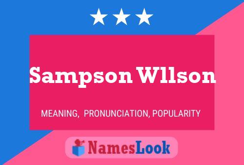 Sampson Wllson Namensposter