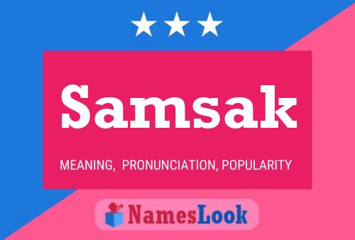 Samsak Namensposter