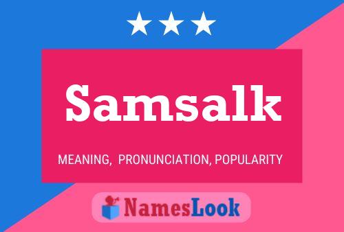 Samsalk Namensposter