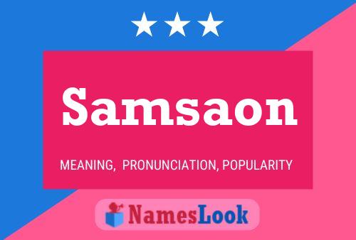 Samsaon Namensposter