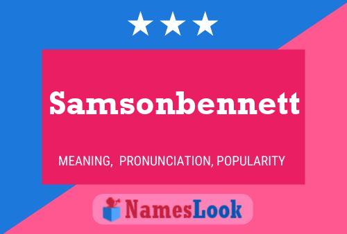 Samsonbennett Namensposter