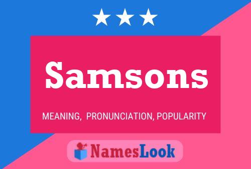 Samsons Namensposter