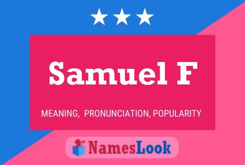 Samuel F Namensposter