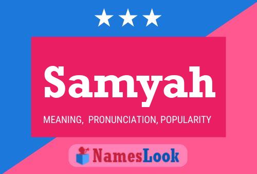 Samyah Namensposter