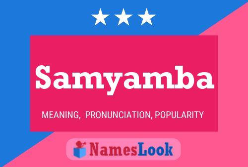 Samyamba Namensposter