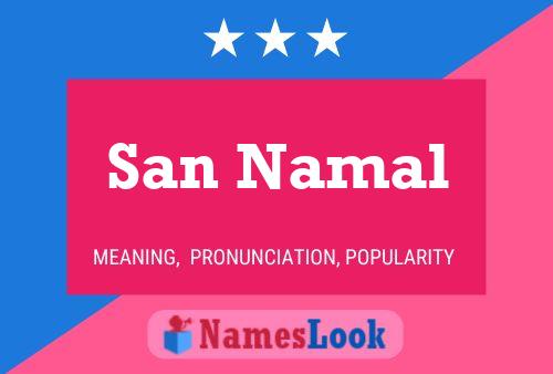 San Namal Namensposter