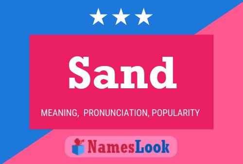 Sand Namensposter