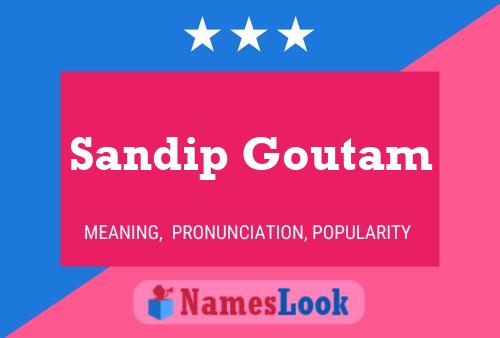 Sandip Goutam Namensposter