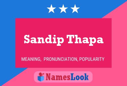 Sandip Thapa Namensposter