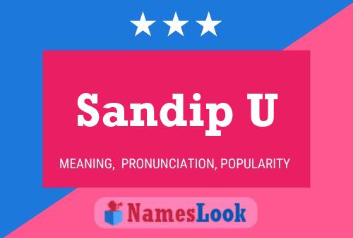 Sandip U Namensposter