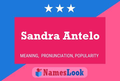 Sandra Antelo Namensposter